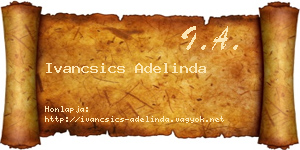 Ivancsics Adelinda névjegykártya